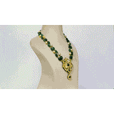 Exquisite Navratan Pendant and Earring Set - (KMPE1252)