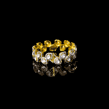 Elevate your style with our Designer Fusion Kada featuring Diamond and Diamond Polki - (KMB0565)