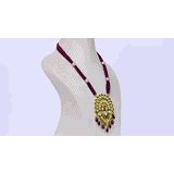 Elegant Pendant with Peacock Design at the Center - (KMPE1286)