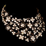 Exquisite fusion-style floral designer necklace, featuring dazzling diamond Polki and diamond rounds with intricate black Meena detailing at the center. - WDN1184