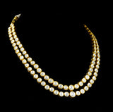 Stunning Round Uncut Diamond Necklace and Earring Pair - kmne3399