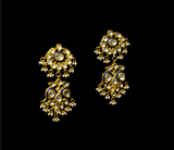 Blue Meena Necklace and Earring Pair - KMNE3402+KME2286