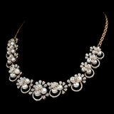 Exquisite designer necklace featuring lustrous pearls and dazzling diamonds, blending elegance with timeless charm. - PGDNE0131