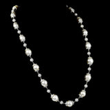 Exquisite necklace featuring radiant gold, dazzling diamonds, and luxurious South Sea pearls. - WDN1204