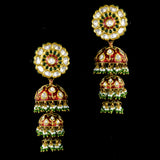 Embrace timeless elegance with this exquisite Traditional Long Jhoomkis Pair - KME2364