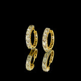 Graceful and timeless, this mutual cut diamond Bali earring pair exudes brilliance and elegance—perfect for adding a refined sparkle to any ensemble.(GDE0441)