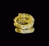 Graceful and timeless, this mutual cut diamond Bali earring pair exudes brilliance and elegance—perfect for adding a refined sparkle to any ensemble.(GDE0441)