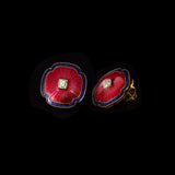 Elegant enamelled diamond tops designed for effortless everyday wear, blending vibrant craftsmanship, timeless charm, and subtle sparkle for every occasion.(GDE0477)