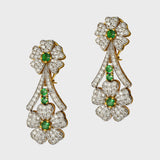 Exquisite emerald and diamond necklace set, Let your inner radiance shine through the allure of precious gemstones.(GDNE0457)