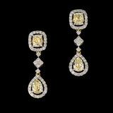 Adorn yourself with elegance and sophistication with our Mutual Cut Diamond and Diamond Round Necklace and Earring Pair - (GDNE0485)
