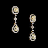 Adorn yourself with elegance and sophistication with our Mutual Cut Diamond and Diamond Round Necklace and Earring Pair - (GDNE0485)