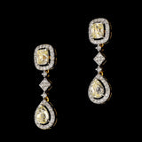 Adorn yourself with elegance and sophistication with our Mutual Cut Diamond and Diamond Round Necklace and Earring Pair - (GDNE0485)