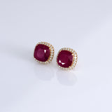 Radiant ruby and diamond tops crafted to add timeless elegance, vibrant luxury, and dazzling sparkle to every special occasion.(KCA-20)