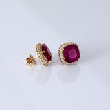 Radiant ruby and diamond tops crafted to add timeless elegance, vibrant luxury, and dazzling sparkle to every special occasion.(KCA-20)