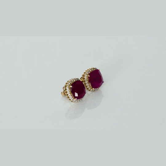 Radiant ruby and diamond tops crafted to add timeless elegance, vibrant luxury, and dazzling sparkle to every special occasion.(KCA-20)
