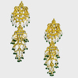 Embrace the allure of tradition with our exquisite Ekposta Long Earring Pair.  - (KME2306)