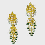 Embrace the allure of tradition with our exquisite Ekposta Long Earring Pair.  - (KME2306)