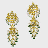 Embrace the allure of tradition with our exquisite Ekposta Long Earring Pair.  - (KME2306)
