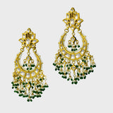 Graceful Chandbali Elegance: Adorn yourself with our exquisite long earrings - (KME2307)