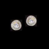 Diamond Polki & Baguette Diamond Tops Striking tops featuring a luminous Diamond Polki centre, encircled by brilliant round and baguette diamonds for a bold, contemporary statement.(KME2547)