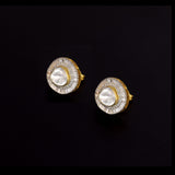 Diamond Polki & Baguette Diamond Tops Striking tops featuring a luminous Diamond Polki centre, encircled by brilliant round and baguette diamonds for a bold, contemporary statement.(KME2547)