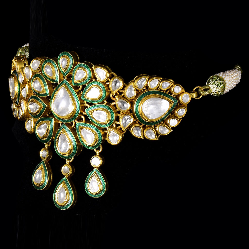 Necklace with Uncut Polki Diamond - KMNE2808