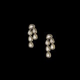 Discover versatile elegance with this fusion-style 3-line necklace and earring pair, featuring dazzling uncut and round diamonds. Each line is detachable, allowing you to wear it three unique ways—perfect for every occasion and mood.(KMNE3606)