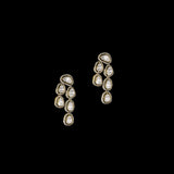 Discover versatile elegance with this fusion-style 3-line necklace and earring pair, featuring dazzling uncut and round diamonds. Each line is detachable, allowing you to wear it three unique ways—perfect for every occasion and mood.(KMNE3606)