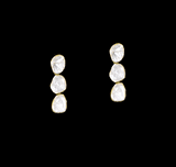 Understated elegance shines through this single-line necklace and earring pair, featuring uncut diamond Polki. A graceful blend of tradition and simplicity—perfect for intimate celebrations and timeless everyday sophistication.(KMNE3620)