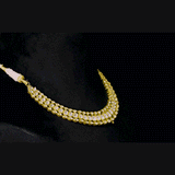 Elegant diamond polki necklace paired with matching tops, showcasing timeless craftsmanship and refined brilliance, perfect for weddings, festive occasions, and sophisticated everyday luxury.(KMNE3756)