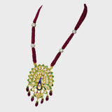 Elegant Pendant with Peacock Design at the Center - (KMPE1286)