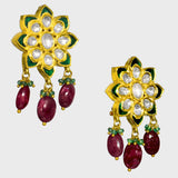 Elegant Pendant with Peacock Design at the Center - (KMPE1286)