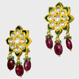 Elegant Pendant with Peacock Design at the Center - (KMPE1286)