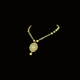 Radiate timeless elegance with these exquisite Diamond Polki tops, beautifully accented with lustrous pearl drops—perfect for adding royal charm to every occasion.(KMPE1368)