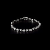 Featuring a refined arrangement of brilliant and baguette-cut diamonds, this bracelet embodies modern luxury with classic charm. (PGDBR070)