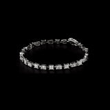 Featuring a refined arrangement of brilliant and baguette-cut diamonds, this bracelet embodies modern luxury with classic charm. (PGDBR070)