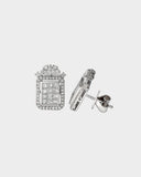 A beautifully crafted tops pair featuring round and princess-cut diamonds, showcasing exquisite sparkle, graceful design, and timeless elegance. (PGDE0400)