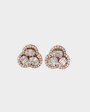 Elegant tops with round and baguette diamonds, radiating timeless sparkle and luxury.(PGDE0421)