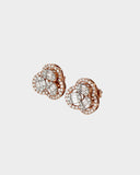 Elegant tops with round and baguette diamonds, radiating timeless sparkle and luxury.(PGDE0421)