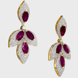 Diamond and ruby Marquise Necklace set exudes opulence and grace, adding a touch of timeless allure to any ensemble. Elevate your elegance with this stunning masterpiece. Explore luxury redefined today."(PGDNE0123)