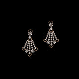 Diamond Fringe Necklace Set A graceful necklace set featuring cascading round diamonds in an elegant fringe design, paired with matching statement earrings for timeless brilliance and refined sophistication.(PGDNE0138)