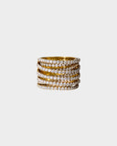 A stylish diamond ring with a modern-inspired design, perfect for making a graceful, timeless statement.(PGDR0357)