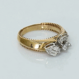 Delicate and stylish, this diamond ring showcases beautiful cuts that sparkle from every angle.(PGDR0500)