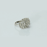 Beautiful mixed-shape diamonds set in gold, creating a stylish ring with timeless sparkle and charm.(PGDR0512)