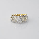 Sparkling diamonds beautifully arranged in this statement ring, offering timeless elegance and brilliant shine.(PGDR0513)