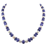 Tanzanite with South sea pearls string necklace  STRG010