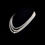 Lustrous three-line pearls crafted for timeless beauty and effortless elegance.(STRG402)