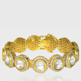 Elevate your style with our Fusion Diamond Round and Uncut Diamond Kada - (WDN1119)