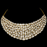 Introducing our exquisite fusion style choker necklace and earring pair - (WDN1145)