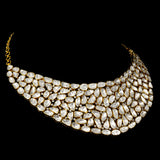 Introducing our exquisite fusion style choker necklace and earring pair - (WDN1145)